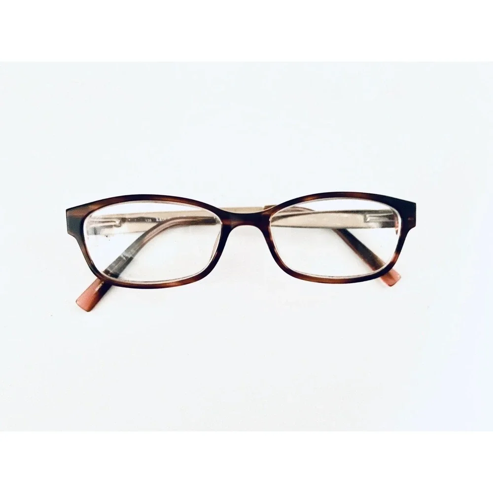 Kate Spade Brown Tortoise Cat Eye Glasses w Gold Metal Temples Leanne 1Y5 135